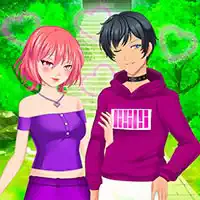 Gry Ubieranki Dla Par Anime zrzut ekranu gry