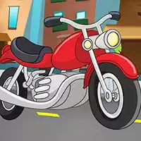 cartoon_motorbike_jigsaw بازی ها