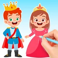 coloring_book_prince_and_princess Խաղեր