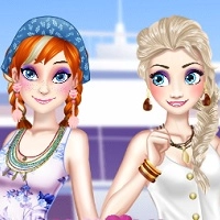 elsa_and_anna_spring_break Игры