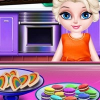 elsa_little_chef_rainbow_baking гульні