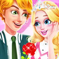 Spa De Encontro De Princesas Do Ensino Médio captura de tela do jogo