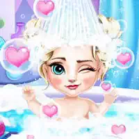 ice_queen_elsa_baby_bath 游戏