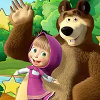 Maša I Medvjed Skrivene Zvijezde snimka zaslona igre