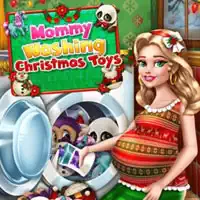 mommy_washing_christmas_toys Jogos
