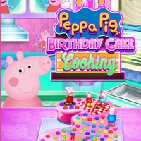 Cottura Della Torta Di Compleanno Di Peppa Pig