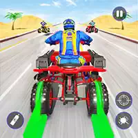 Quad Bike Traffic Shooting Games 2020: Jeux De Vélo