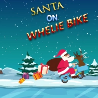 santa_on_wheelie_bike ເກມ