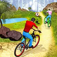 Ciclista de Bicicleta Off-Road UPHill