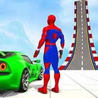 zigzag_car_spiderman_racer_-3d ಆಟಗಳು