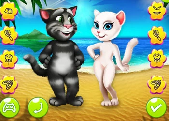 Angela And Tom Beach Vacation game screenshot