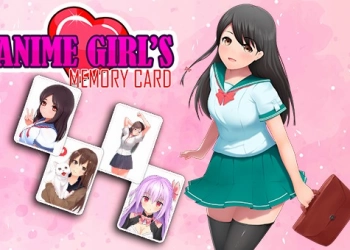 Anime Tyttöjen Muistikorttia pelin kuvakaappaus