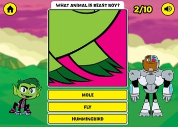 Il Quiz Sugli Animali Di Beast Boy screenshot del gioco