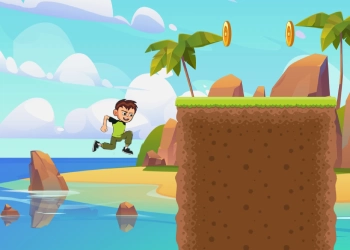 Ben 10 Island Run pamje nga ekrani i lojës