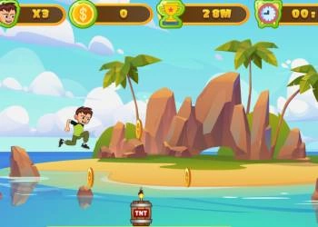 Ben 10: Berlari Mengelilingi Pulau tangkapan layar permainan