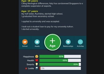 BitLife játék képernyőképe