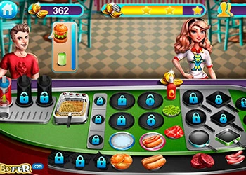 مشهد الطبخ لقطة شاشة اللعبة
