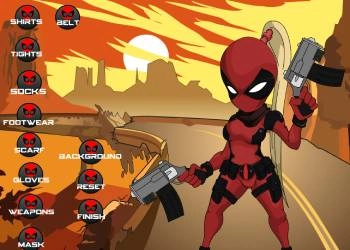 Deadpool Meisje Aankleden schermafbeelding van het spel