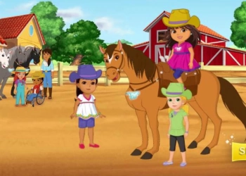 Dora Y Sus Amigos La Leyenda De Los Caballos Perdidos captura de pantalla del juego