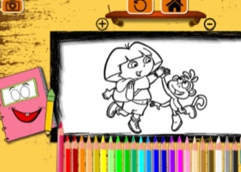 Livro De Colorir Dora captura de tela do jogo