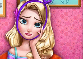 Elsa Vai Ao Dentista captura de tela do jogo