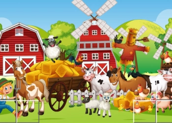 Boerderijfoto Tetriz schermafbeelding van het spel