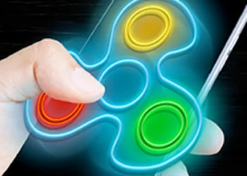 Fidget Spinner Neon Glow اسکرین شات بازی