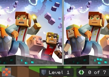 Vind de Verschillen: Minecraft schermafbeelding van het spel