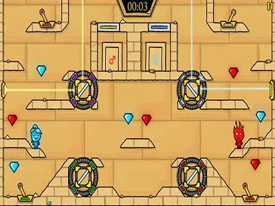 Fireboy E Watergirl Light Temple screenshot del gioco