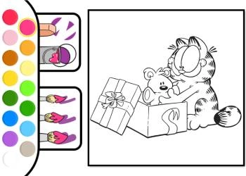 Garfieldi Värvimisleht mängu ekraanipilt