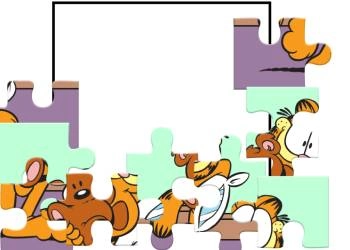 Układanka Garfielda zrzut ekranu gry