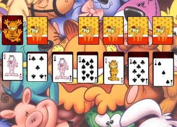 Garfield Solitaire skærmbillede af spillet