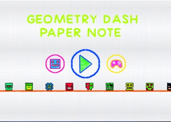 Geometry Dash Paper Megjegyzés játék képernyőképe