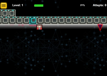 Monde Géométrique Néon Tiret capture d'écran du jeu