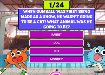 Gigantyczny Quiz O Ciekawostkach Gumballa zrzut ekranu gry