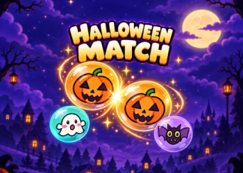 Potrivire de Halloween captură de ecran a jocului