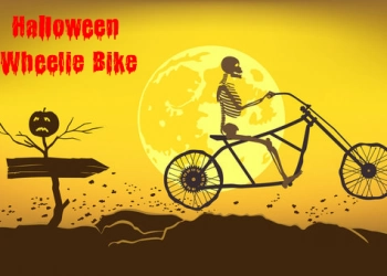 دراجة ويلي للهالوين لقطة شاشة اللعبة