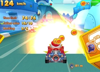 Felice Superman Racing screenshot del gioco