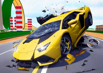 Hyper Cars-Hellingcrash schermafbeelding van het spel