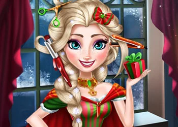 Ice Queen: Vraies Coupes De Cheveux De Noël capture d'écran du jeu