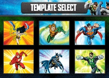 Justice League Comic Maker game screenshot