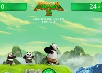 Kung Fu Panda 3: Provocarea de Antrenament pentru Panda captură de ecran a jocului