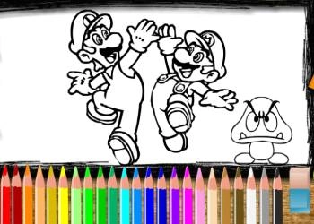 Mario: Coloreando captura de pantalla del juego