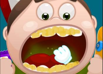 Masza I Niedźwiedź Szczęśliwy Dentysta zrzut ekranu gry