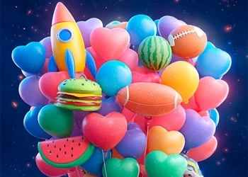 Съединявай 3D - Събери 3 Балона екранна снимка на играта