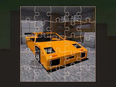 Minecraft Cars Jigsaw στιγμιότυπο οθόνης παιχνιδιού