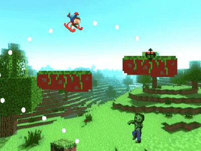 Aventura En Helicóptero De Minecraft captura de pantalla del juego