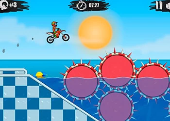 Festa Na Piscina Do Moto X3M captura de tela do jogo