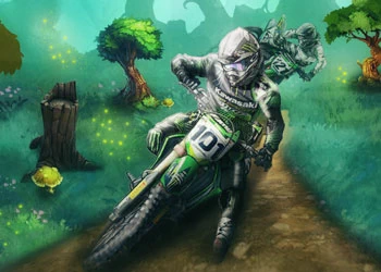 Motocross Forest Challenge 2 skærmbillede af spillet