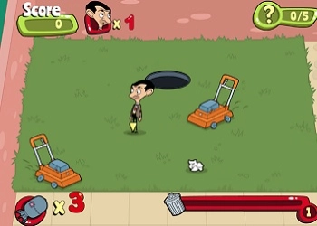 Mr Bean Giochi: Rifiuti In Giardino screenshot del gioco